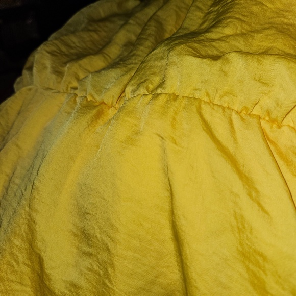 2for$30 city triangles golden yellow strapless dress layered ruffles stretch sm - Picture 6 of 6